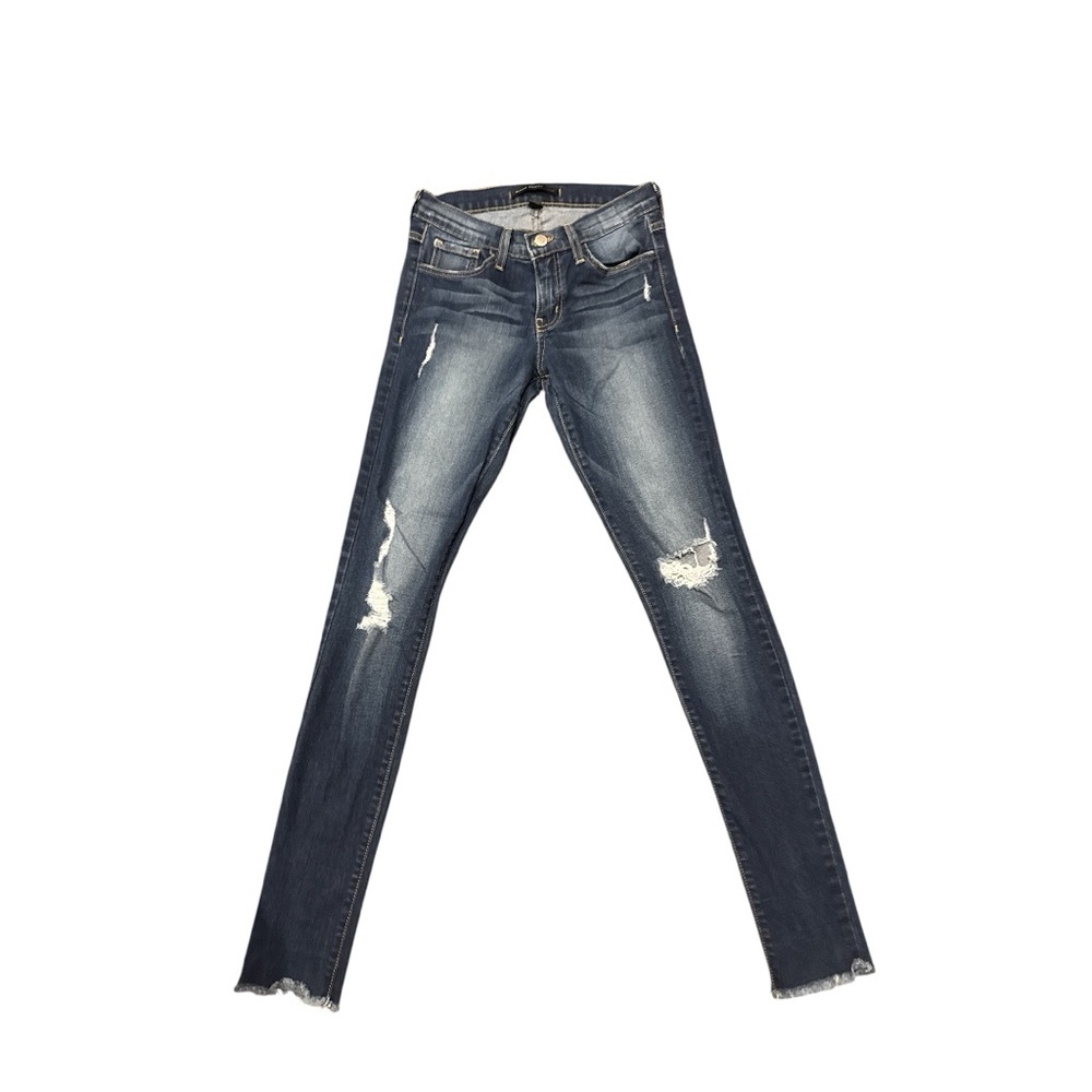 Flying Monkey Dark Blue Distressed Skinny Jeans